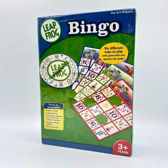 Leap Frog Other - Leap Frog BingoFor 2-4 Players Six Ways To Play Spinners & Cards Game 3+ Years